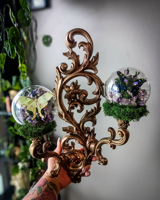 1 Amethyst sconce