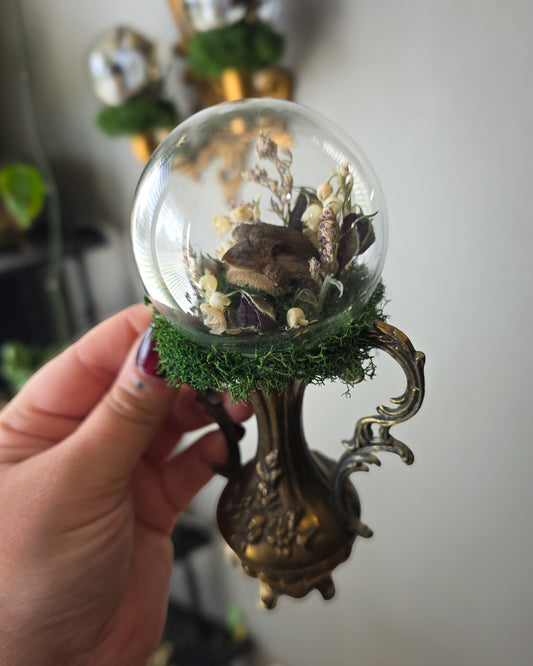 1 Birb brass vase