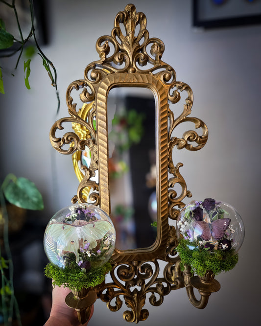 1 Double mirror sconce