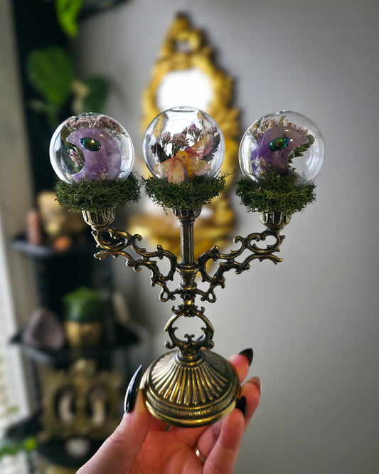 Amethyst candelabra