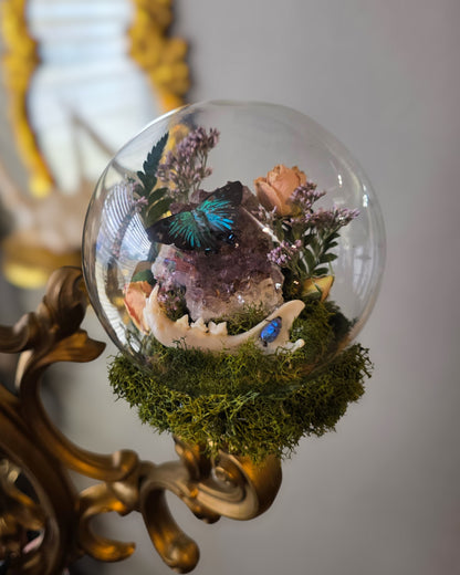 druzy double sconce